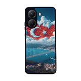 BG AKSESUAR Xiaomi Poco X7 Pro Uyumlu Kılıf, Mat Siyah, Türk Bayrağı Baskılı, Yumuşak Silikon, Şok Emici