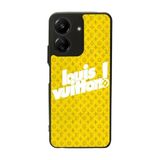 BG AKSESUAR Xiaomi Redmi 13C ile Uyumlu Louis Vuitton Desenli Mat Siyah Silikon Kılıf