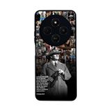 BG AKSESUAR Xiaomi Redmi 14C ile Uyumlu Atatürk Baskılı, Mat Siyah, Yumuşak Silikon, Şok Emici Koruyucu Kılıf