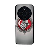 BG AKSESUAR Xiaomi Redmi 14C ile Uyumlu Göktürkçe Türk Yazılı, Mat Siyah, Yumuşak Silikon, Şok Emici Koruyucu Kılıf