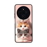 BG AKSESUAR Xiaomi Redmi 14C ile Uyumlu Kedi Figürü Baskılı, Mat Siyah, Yumuşak Silikon, Koruyucu, Şok Emici Kapak Kılıf