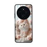BG AKSESUAR Xiaomi Redmi 14C ile Uyumlu Kedi Figürü Baskılı, Mat Siyah, Yumuşak Silikon, Şok Emici Koruyucu Kılıf