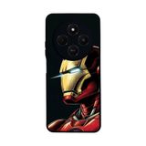 BG AKSESUAR Xiaomi Redmi 14C ile Uyumlu Kılıf, Iron Man Baskılı, Siyah, Yumuşak Silikon, Şok Emici