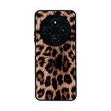 BG AKSESUAR Xiaomi Redmi 14C ile Uyumlu Leopar Desenli Siyah Kılıf, Yumuşak Silikon, Koruyucu, Şok Emici Kapak
