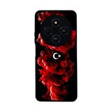 BG AKSESUAR Xiaomi Redmi 14C ile Uyumlu Siyah Kılıf, Türk Bayrağı Baskılı, Yumuşak Silikon, Koruyucu, Şok Emici