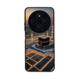 BG AKSESUAR Xiaomi Redmi 14C ile Uyumlu Siyah Kılıf, Yumuşak Silikon, Koruyucu, Şok Emici, Mekke Kabe Baskılı