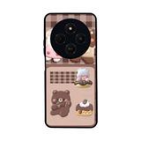 BG AKSESUAR Xiaomi Redmi 14C Uyumlu Silikon Kılıf, Oyuncak Ayıcık Tasarımı, Mat Siyah, Şok Emici, Yumuşak Silikon
