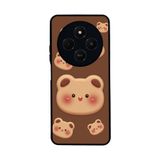 BG AKSESUAR Xiaomi Redmi 14C Uyumlu Silikon Kılıf, Oyuncak Ayıcık Tasarımı, Mat Siyah, Şok Emici, Yumuşak