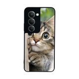 BG AKSESUAR Xiaomi Redmi 15 5G ile Uyumlu Kedi Figürü Baskılı, Mat Siyah, Yumuşak Silikon, Koruyucu, Şok Emici Kapak Kılıf