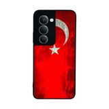 BG AKSESUAR Xiaomi Redmi 15 5G ile Uyumlu Türk Bayrağı Tasarımlı Glossy Premium Kılıf, Kırmızı