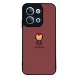 BG AKSESUAR Xiaomi Redmi 15C ile Uyumlu İron Man Baskılı Kılıf, Yumuşak Silikon, Şok Emici, Bordo
