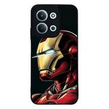 BG AKSESUAR Xiaomi Redmi 15C ile Uyumlu Kılıf, Iron Man Baskılı, Siyah, Yumuşak Silikon, Şok Emici