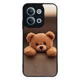 BG AKSESUAR Xiaomi Redmi 15C ile Uyumlu Oyuncak Ayıcık Baskılı, Mat Siyah, Yumuşak Silikon, Şok Emici Koruyucu Kılıf