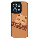 BG AKSESUAR Xiaomi Redmi 15C ile Uyumlu Oyuncak Ayıcık Baskılı, Yumuşak Silikon, Şok Emici Koruyucu Kılıf, Turuncu