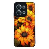 BG AKSESUAR Xiaomi Redmi 15C ile Uyumlu Siyah Kılıf, Çiçek Deseni, Yumuşak Silikon, Koruyucu