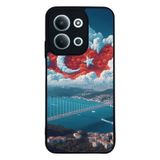 BG AKSESUAR Xiaomi Redmi 15C ile Uyumlu Siyah Kılıf, Türk Bayrağı Baskılı, Yumuşak Silikon, Şok Emici