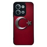 BG AKSESUAR Xiaomi Redmi 15C ile Uyumlu Türk Bayrağı Baskılı Siyah Kılıf, Yumuşak Silikon, Koruyucu, Şok Emici Kapak