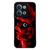BG AKSESUAR Xiaomi Redmi 15C ile Uyumlu Türk Bayrağı Baskılı Siyah Silikon Kılıf, Şok Emici Koruyucu Kapak