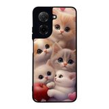 BG AKSESUAR Xiaomi Redmi A5 ile Uyumlu Kedi Figürü Baskılı, Mat Siyah, Yumuşak Silikon, Şok Emici Koruyucu Kılıf