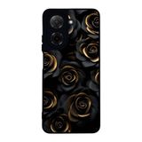 BG AKSESUAR Xiaomi Redmi A5 ile Uyumlu Kılıf, Siyah, Yumuşak Silikon, Koruyucu, Şok Emici, Çiçek Deseni