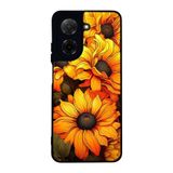 BG AKSESUAR Xiaomi Redmi A5 ile Uyumlu Siyah Kılıf, Çiçek Deseni, Yumuşak Silikon, Koruyucu