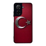 BG AKSESUAR Xiaomi Redmi A5 ile Uyumlu Siyah Kılıf, Türk Bayrağı Baskılı, Yumuşak Silikon, Koruyucu, Şok Emici