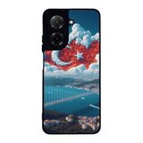 BG AKSESUAR Xiaomi Redmi A5 ile Uyumlu Siyah Kılıf, Türk Bayrağı Baskılı, Yumuşak Silikon, Şok Emici
