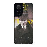 BG AKSESUAR Xiaomi Redmi A5 ile Uyumlu Siyah Kılıf, Yumuşak Silikon, Koruyucu, Şok Emici, Atatürk Baskılı