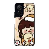 BG AKSESUAR Xiaomi Redmi A5 Uyumlu Baskılı, Mat Siyah, Yumuşak Silikon, Koruyucu, Şok Emici Kapak, Kılıf, Oyuncak Ayıcık Tasarımı