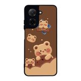 BG AKSESUAR Xiaomi Redmi A5 Uyumlu Oyuncak Ayıcık Baskılı, Mat Siyah, Yumuşak Silikon, Şok Emici Koruyucu Kılıf