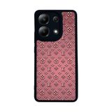 BG AKSESUAR Xiaomi Redmi Note 13 4G ile Uyumlu Kılıf, LouisVuitton Desenli, Mat Siyah, Yumuşak Silikon, Şok Emici