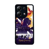 BG AKSESUAR Xiaomi Redmi Note 13 4G ile Uyumlu Mat Siyah Kılıf, Harry Potter Temalı, Yumuşak Silikon, Koruyucu, Şok Emici