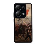 BG AKSESUAR Xiaomi Redmi Note 13 Pro 4G ile Uyumlu Mat Siyah Kılıf, Fatih Sultan Mehmet Tasarımı, Yumuşak Silikon, Koruyucu, Şok Emici