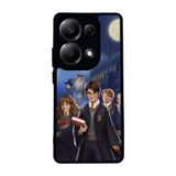 BG AKSESUAR Xiaomi Redmi Note 13 Pro 4G ile Uyumlu Mat Siyah Kılıf, Harry Potter Temalı, Yumuşak Silikon, Şok Emici