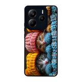 BG AKSESUAR Xiaomi Redmi Note 14 4G ile Uyumlu Kedi Figürü Baskılı, Mat Siyah, Yumuşak Silikon, Şok Emici Koruyucu Kılıf