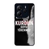 BG AKSESUAR Xiaomi Redmi Note 14 5G ile Uyumlu Göktürkçe Türk Yazılı, Mat Siyah, Yumuşak Silikon, Şok Emici Koruyucu Kılıf