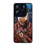BG AKSESUAR Xiaomi Redmi Note 14 5G ile Uyumlu Iron Man Baskılı Kılıf, Mat Siyah, Yumuşak Silikon, Şok Emici
