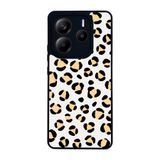 BG AKSESUAR Xiaomi Redmi Note 14 5G ile Uyumlu Kılıf, Leopar Desenli, Mat Siyah, Yumuşak Silikon, Koruyucu, Şok Emici Kapak