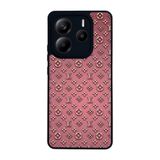 BG AKSESUAR Xiaomi Redmi Note 14 5G ile Uyumlu Kılıf, LouisVuitton Desenli, Mat Siyah, Yumuşak Silikon, Koruyucu, Şok Emici