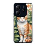 BG AKSESUAR Xiaomi Redmi Note 14 5G ile Uyumlu Kılıf, Mat Siyah, Yumuşak Silikon, Koruyucu, Şok Emici, Kedi Desenli