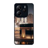 BG AKSESUAR Xiaomi Redmi Note 14 5G ile Uyumlu Kılıf, Mekke-Kabe Baskılı, Mat Siyah, Yumuşak Silikon, Koruyucu, Şok Emici