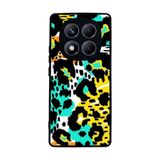 BG AKSESUAR Xiaomi Redmi Note 14 Pro 4G ile Uyumlu Kılıf, Pastel Leopar Desenli, Yumuşak Silikon, Şok Emici Koruyucu Kapak, Siyah