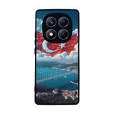 BG AKSESUAR Xiaomi Redmi Note 14 Pro 4G ile Uyumlu Kılıf, Türk Bayrağı Baskılı, Siyah, Yumuşak Silikon, Şok Emici