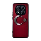 BG AKSESUAR Xiaomi Redmi Note 14 Pro 4G ile Uyumlu Kılıf, Türk Bayrağı Baskılı, Yumuşak Silikon, Koruyucu, Şok Emici, Siyah