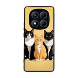 BG AKSESUAR Xiaomi Redmi Note 14 Pro 4G ile Uyumlu Kılıf, Yumuşak Silikon, Koruyucu, Şok Emici, Kedi Desenli, Sarı