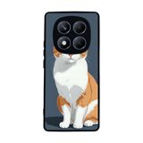 BG AKSESUAR Xiaomi Redmi Note 14 Pro 4G ile Uyumlu Kılıf, Yumuşak Silikon, Koruyucu, Şok Emici, Kedi Desenli, Siyah