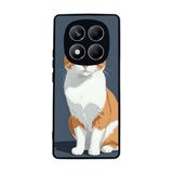 BG AKSESUAR Xiaomi Redmi Note 14 Pro 4G ile Uyumlu Kılıf, Yumuşak Silikon, Koruyucu, Şok Emici, Kedi Desenli, Siyah
