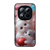 BG AKSESUAR Xiaomi Redmi Note 15 Pro ile Uyumlu Kedi Figürü Baskılı, Mat Siyah, Yumuşak Silikon, Şok Emici Koruyucu Kılıf