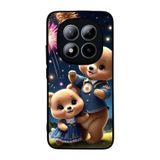 BG AKSESUAR Xiaomi Redmi Note 15 Pro ile Uyumlu Oyuncak Ayıcık Tasarımı, Mat Siyah, Yumuşak Silikon, Şok Emici Koruyucu Kılıf