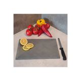 B&G GLASS Temperli Cam Kesme & Sunum Tahtası Füme Siyah 25x35 cm 4mm Kaymaz Ayaklı
